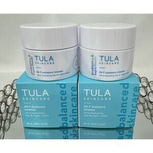 2 NIB-TULA 24/7 Moisture Intense Ultra Hydrating Day & Night Cream 1.48 oz